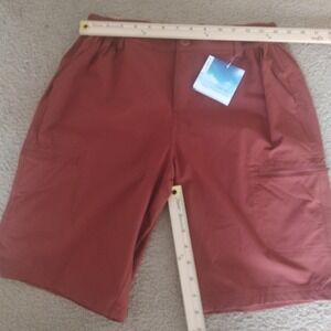 WILLIT Men's Rust Red Cargo Shorts UPF 50+ Sun Protection Size M